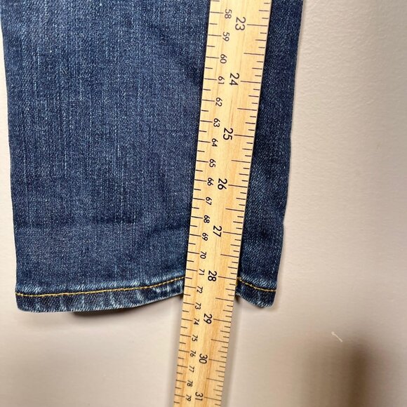 AG Adriano Goldschmied Cigarette Jeans Distressed Low Rise Straight Leg - Picture 7 of 9